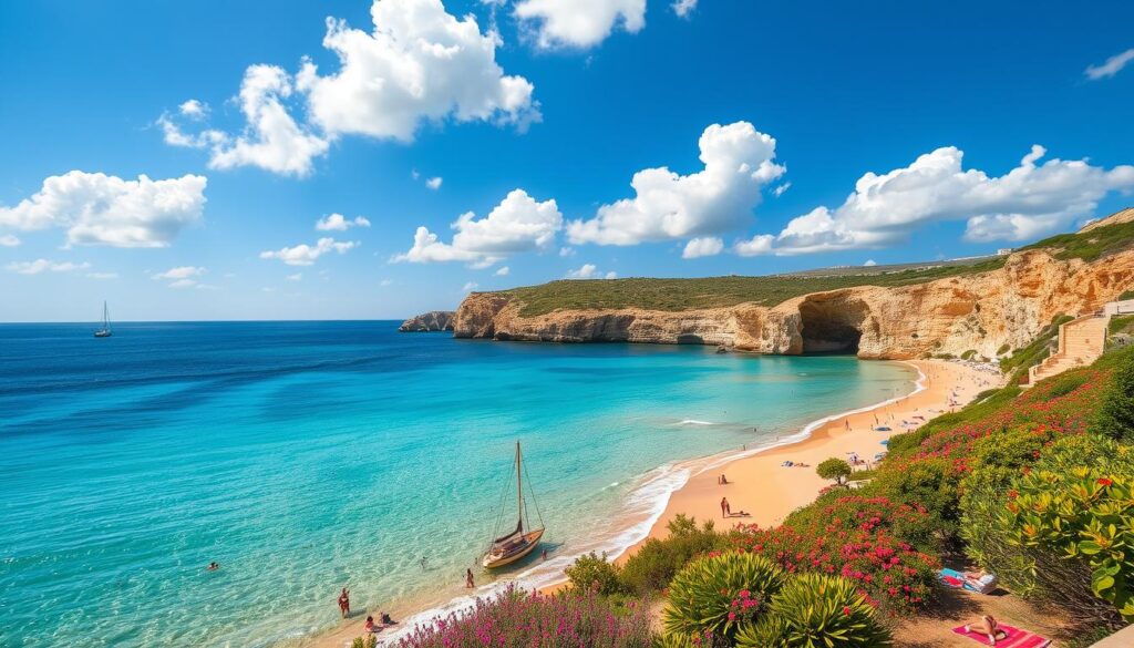 Beautiful beaches in Malta