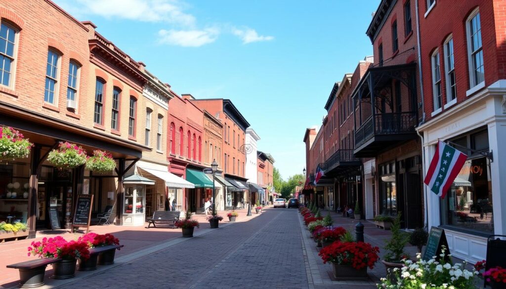 Franklin historic downtown