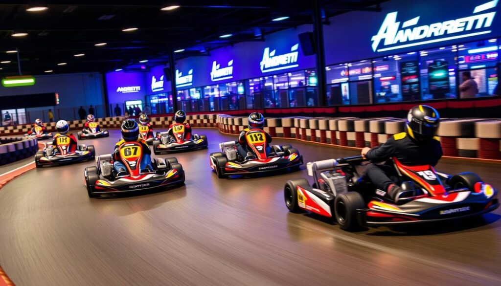 Indoor go-karting at Andretti