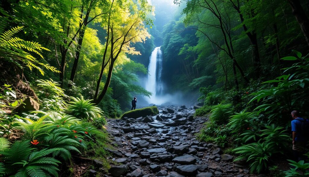 Marinka Waterfall hiking trail Minca