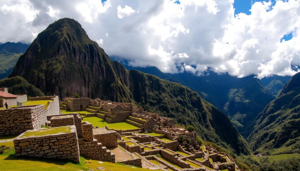 Pisac inca ruins military zone