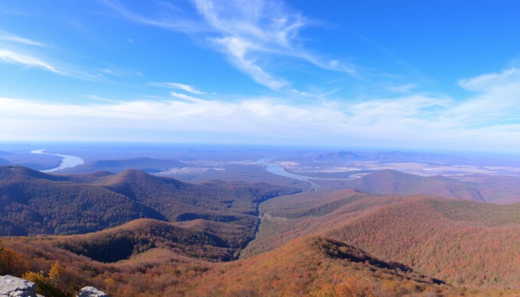 Scenic view from Lookout Mountain in Chattanooga