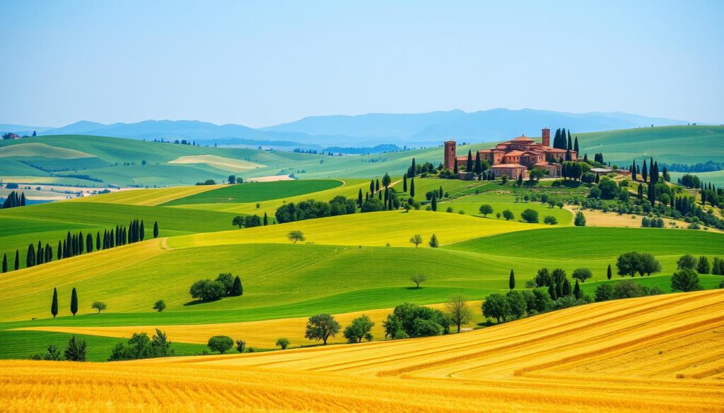 Tuscany landscape Val d'Orcia