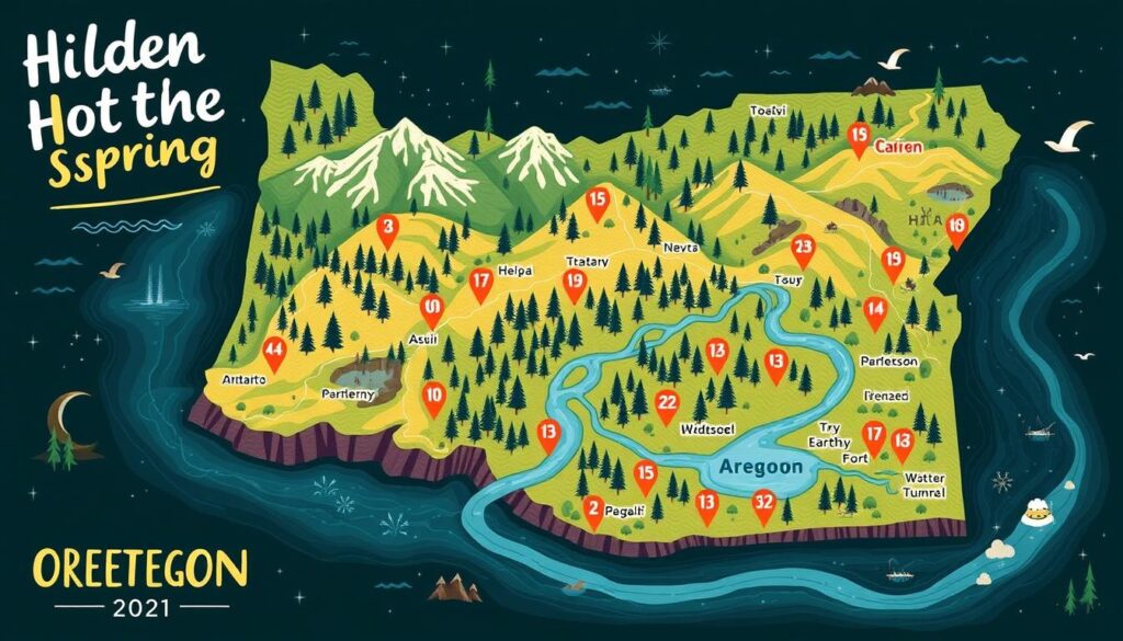 oregon hot springs map