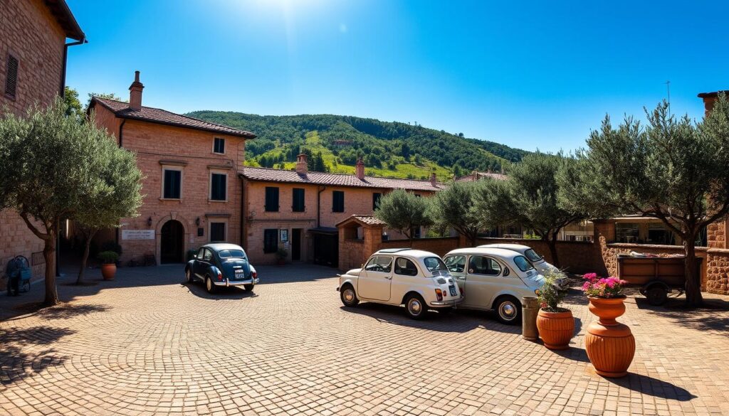 parking in pienza italy