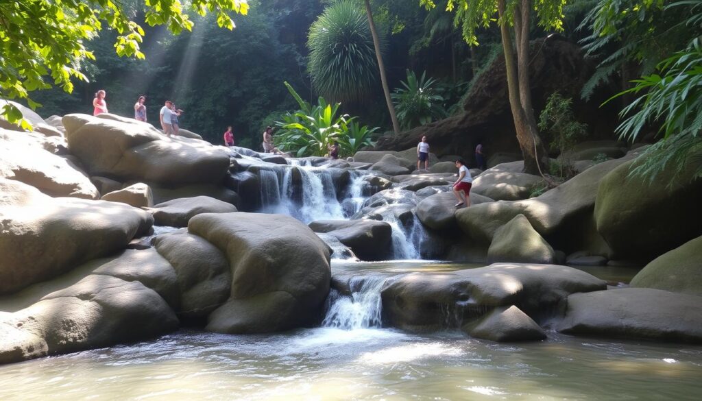 sticky waterfalls in Chiang Mai